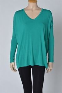 PIKO - Long Sleeve V-Neck Top