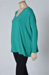 PIKO - Long Sleeve V-Neck Top