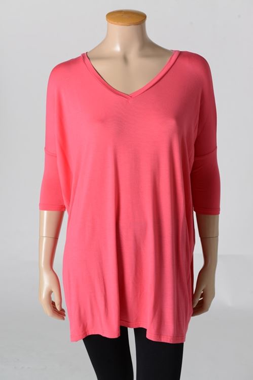 PIKO - 3/4 Sleeve - V-Neck Tunic