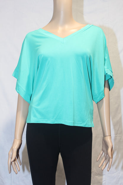 2 CARAT - Double V-Neck Crop Top