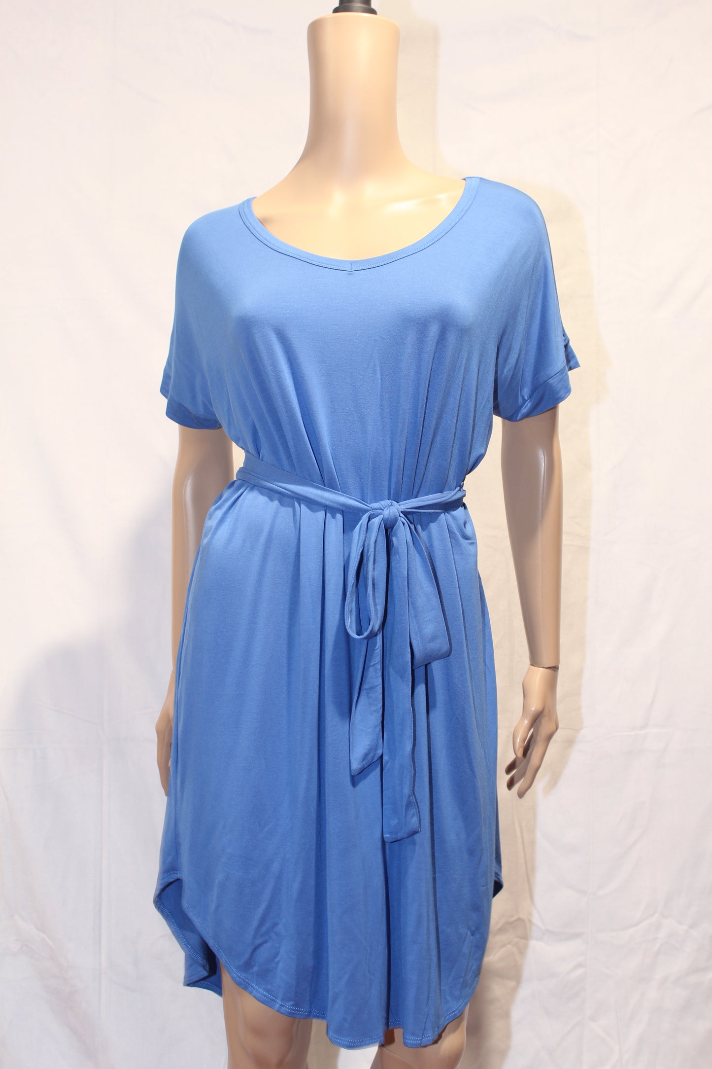 2 CARAT - Hi-Low Midi Dress with Belt